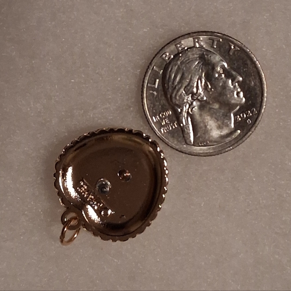 Heart Pendant- White & Blue - Picture 2 of 2